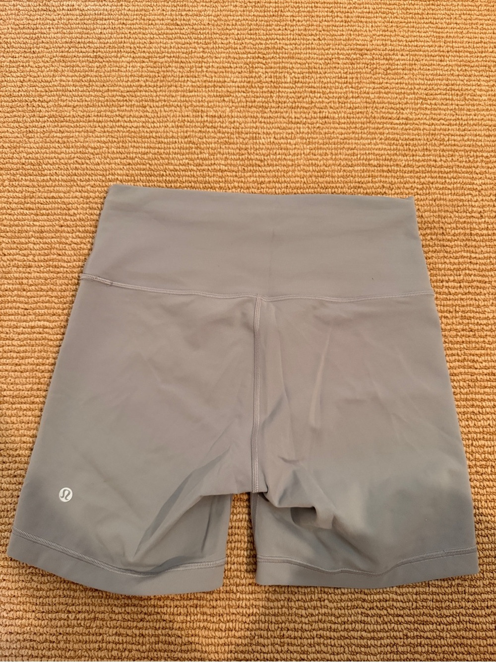 lululemon athletica Women’s High-Rise Light Gray Bike Shorts